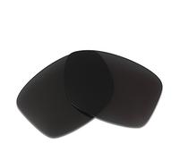HKUCO Mens Replacement Lenses For Oakley Jupiter Squared Sunglasses Black Polarized