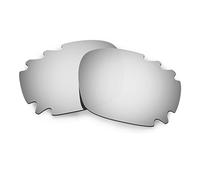HKUCO Mens Replacement Lenses For Oakley Racing Jacket Vented Sunglasses Titanium Mirror Polarized