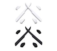 HKUCO Noir/Blanc Jambe de rechange en silicone pour Oakley Fast Jacket XL Des lunettes de soleil Kit de caoutchouc