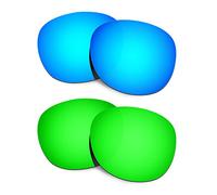 HKUCO Plus Replacement Lenses For Oakley Latch Sunglasses - 2 pair Combo Pack