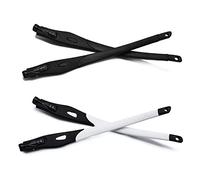 HKUCO Renforcer Noir/Blanc Jambes de lunettes de rechange pour Oakley Crosslink Cadre de lunettes