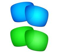 HKUCO Renforcer Rechange Lentille Pour Oakley Sliver XL Bleu/Vert Lunettes de soleil