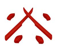 HKUCO Rouge Jambe de rechange en silicone pour Oakley Fast Jacket XL Des lunettes de soleil Kit de caoutchouc