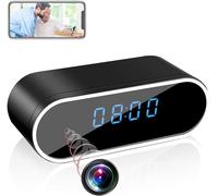 HKUYERV WiFi Mini DV Caméra Espion - 4K HD 1080P Réveil Enregistreur Vidéo sans Fil Vision Nocturne Capteur de Détection de Mouvement Sécurité à Domicile DVR Moniteur pour Animaux de Compagnie Nounou