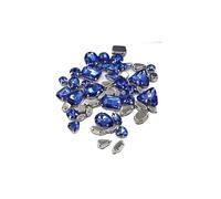 HKVTVCYPYA 5 sacs bleu forme mixte verre cristal argent Base lumière coudre sur strass bricolage robe de mariée vêtements accessoires