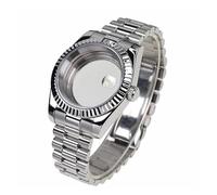 HKVTVCYPYA Boîtier de montre en acier 316L, cristal saphir, 36mm 39mm, bracelet président Compatible avec le mouvement automatique Nh35a Nh36 Nh34(4-39mm)