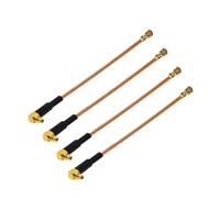 HKVTVCYPYA Câble coaxial RF RG178, 10 pièces, MMCX/MCX mâle vers U.FL/MHF4 femelle, rallonge d'antenne 3G(MMCX M90 to IPEX1F-15CM)