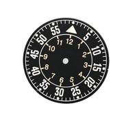 HKVTVCYPYA Cadran de montre à motif solaire, 33.8mm, avec lumineux vert, accessoires de Date unique compatibles avec le mouvement NH35/36/4R(Retro Digital Face)