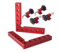 HKVTVCYPYA Fixation auxiliaire en L à 90 degrés, panneau de positionnement de planche d'épissure, clip fixe, équerre de charpentier, règle(120x120mm)