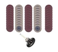 HKVTVCYPYA Kit de disques de ponçage 51 pièces/ensemble 50mm 2 ", for tampon de ponceuse grain 24-320, outil abrasif, accessoires rotatifs for le travail du bois(24)