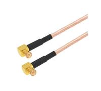 HKVTVCYPYA Lot De 10 Connecteurs MCX Mâles À Mâles À Angle Droit, Câble Coaxial RF RG316, Câble D'extension En Queue De Cochon(MCX M90 to MCX M90-80CM)