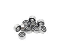 HKVTVCYPYA Lot de 10 roulements à billes 3 x 7 x 3 mm ABEC-7 for voiture électrique RC, camion, 683 RS 2RS, scellés noirs(10P6800RS)