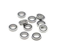HKVTVCYPYA Lot de 10 roulements à billes scellés bleus MF148 2RS, 8 x 14 x 4 mm, ABEC-7, MF148RS(10PF625RS)