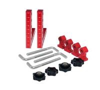 HKVTVCYPYA Lot de 2 serre-joints d'angle for menuiserie de 160 mm, règle à angle droit, équerre auxiliaire en L, plaques de positionnement, fixation(120mm)