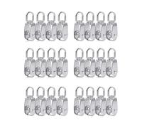 HKVTVCYPYA Lot de 24 poulies simples M15 en acier inoxydable, petit rouleau for corde, pivotant à 360°, argent