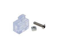 HKVTVCYPYA Lot de 24 profilés en aluminium standard UE, particules de caoutchouc transparentes 2020/3030/4040/4545, blocs en plastique(4545 with screw)