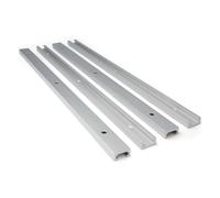 HKVTVCYPYA Lot de 4 glissières en T en aluminium à double profil avec trous de montage pré-percés for le travail du bois(30CM)