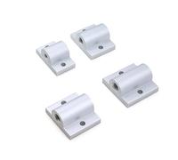 HKVTVCYPYA Lot de 4 supports de plaque en aluminium for roulettes, connecteurs de roulettes, supports d'angle extrudés fixes(20-M8)