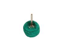 HKVTVCYPYA Mini brosse tampon à récurer 22-38mm, roue Abrasive, meulage de fibres de Nylon, tête de ponçage, polissage, tige de 3mm(5-layer green-100pcs-38mm)