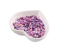 HKVTVCYPYA Paillettes PET ultra-minces en forme de croix latine (3 x 6 mm) découpées au laser, 50 g, for nail art 3D. Accessoires pailletés.(Laser Lila-3x6mm)