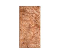 HKVTVCYPYA Panneau de Protection en placage de Bois Naturel, 5 pièces, poupée de Guitare, Panneau de Protection en Bois Fin, Panneau de décoration Fait à la Main, DIY Bricolage(Burl-9x19cm-0.5mm)