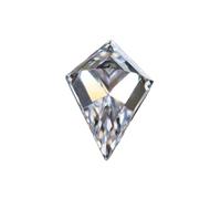 HKVTVCYPYA Perles de charme en pierre de moissanite blanche, forme spéciale, coupe cerf-volant, for la fabrication de bijoux DIY(7x10mm (1.5ct))