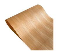 HKVTVCYPYA Placage en Bois à Motif de Teck Naturel de 55cm de Largeur, décoration de la Maison, rénovation, Bricolage, Travail du Bois, réparation d'armoire, Feuilles de placage