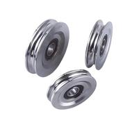 HKVTVCYPYA Poulie en acier inoxydable 304 de type U, roulement à billes, for machine de levage et de redressage(M78)