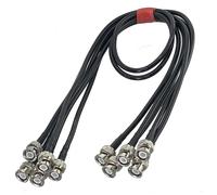 HKVTVCYPYA Prise mâle RG58 BNC 6 pouces-10 pieds, connecteur à sertir, câble de raccordement coaxial RF Pigtail, bornes de fil(30CM)