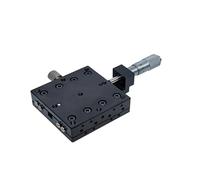 HKVTVCYPYA Rail de guidage linéaire manuel optique axe X 40 x 40 mm, micromètre, plateforme de déplacement, table coulissante(LGX40-C)