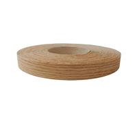 HKVTVCYPYA Rouleau de bandes de chant en bois véritable pré-collé 7/8 pouces, ruban de garniture de bordure en placage avec adhésif thermofusible for la réparation d'armoires de meubles(Red Oak,2.2 cm