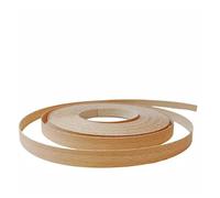 HKVTVCYPYA Rouleau de bandes de chant en hêtre véritable, bande de placage en bois pré-collée, fer sur adhésif thermofusible, large application for la réparation d'armoires de meubles(Beech 1.3 cmx15m