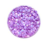 HKVTVCYPYA SS6-SS30 moka opale corail récif Flatback verre Strass Non Hotfix cristaux pierres Strass 3D ongles gemmes(MO Lt Purple-SS12-1440Pcs)