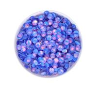 HKVTVCYPYA SS6-SS30 moka opale corail récif Flatback verre Strass Non Hotfix cristaux pierres Strass 3D ongles gemmes(MO Dk Blue-SS30-288Pcs)