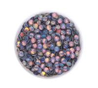 HKVTVCYPYA SS6-SS30 moka opale corail récif Flatback verre Strass Non Hotfix cristaux pierres Strass 3D ongles gemmes(MO Dk Gray-SS20-1440Pcs)