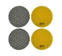 HKVTVCYPYA Tampons de polissage diamant galvanisés, 2 pouces, diamètre 50mm, disque de ponçage for granit, marbre, Mini polisseuse for pierre Jade, 4 pièces(Grit 400)