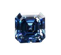 HKVTVCYPYA Testeur de diamants en pierre de moissanite bleu saphir, taille Asscher, for la fabrication de bijoux en pierres précieuses(6x6mm-1ct)