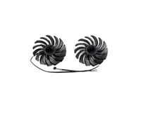 HKVTVCYPYA Ventilateur de refroidissement 95MM, Compatible avec MSI RTX 3060 3070 Ti 2X OC, refroidisseur de carte graphique(Black 2-Fan)
