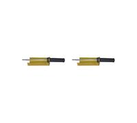 HKWFKAWA Lot de 2 couvre-brosses de ski avec manche hexagonal externe