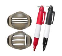 HKWFKAWA Lot de 2 marqueurs de balle de golf pour putter - Outil d'alignement de balle de golf pour homme