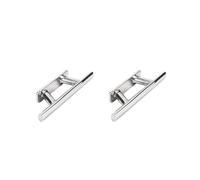 HKWFKAWA Lot de 2 taquets en acier inoxydable pour bateau, kayak, canoë, 30,5 cm