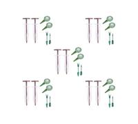 HKWFKAWA Lot de 5 mini distributeurs de semis - Outil de jardinage réglable - Pour semis de graines - Outil de jardin - Café - 10 x 3 x 3 cm