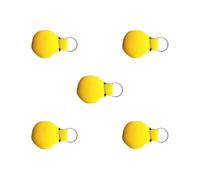 HKWFKAWA Lot de 5 porte-clés flottants en néoprène pour bateau, yacht, voile, surf, jaune