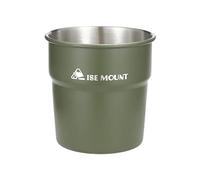 HKWFKAWA Tasse en acier inoxydable portable légère pour café, thé, eau, voyage, barbecue, vert, 8 x 8 cm