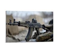 HKXXMTQMM Armes militaires - AK-12 - Décoration murale contemporaine à suspendre - Motif fusil de combat russe moderne - 30 x 45 cm