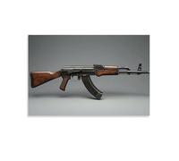 HKXXMTQMM Art mural contemporain à suspendre Motif armes militaires AK-47 20 x 30 cm