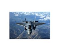 HKXXMTQMM Military Weapons F-35 Lightning II Décoration murale contemporaine à suspendre La Domination aérienne 30 x 45 cm