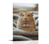 HKXXMTQMM Poster amusant et joyeux hamster haven - Décoration murale contemporaine à suspendre - 40 x 60 cm