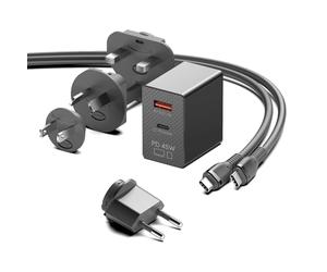 HKY 40w 45w 57w Chargeur USB C Compatible avec iPhone 16 17 Series, pour DJI Mini 5 Pro/RS 3/ Osmo Mobile, Osmo Action/Pocket, pour DJI Matrice 300 RTK avec caméra Zenmuse H20/H20T et Zenmuse X7/X5S