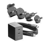 HKY 77w GaN Chargeur USB-C 65W pour Nintendo Switch 2, Alimentation en Mode TV, Charge Rapide GaN PD pour Steam Deck, ROG Ally, Galaxy, Pixel, iPhone 15/16, Tablette et Ordinateur Portable